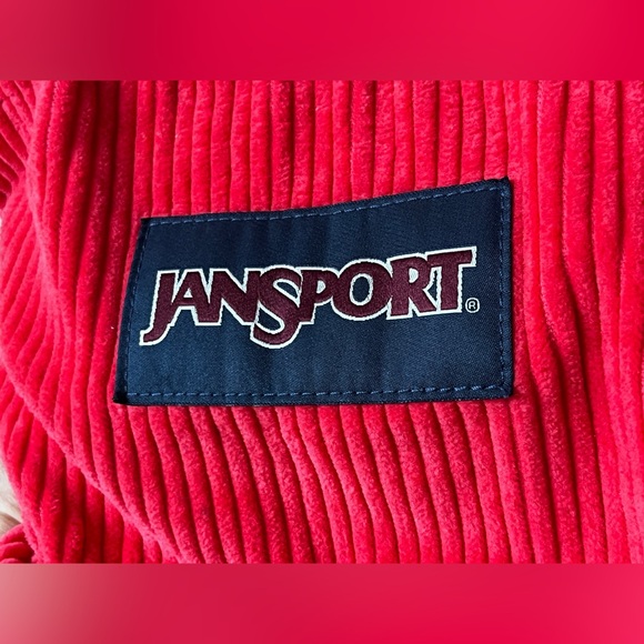 Jansport red cordauroy backpack - Picture 6 of 16